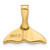 14k 3-D Polished Whale Tail Slide D2