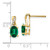 14K Created Emerald and Diamond Earrings EM4235-CEM-006-YA