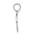 14K White Gold Mini Fleur de Lis Charm D4369W