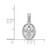 14K White Gold Mini Fleur de Lis Charm D4369W