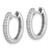 14k White Gold Diamond Complete Hinged Hoop Earrings EM5362-033-WA