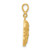 14K Satin and Diamond-cut Jesus Medal Pendant C4968