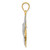 14k Two-Tone Hummingbird Charm D293A