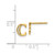 14k Diamond Initial C Earrings EM4170C-004-YA