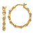 14k Diamond Fancy Hoop Earrings EM3885-033-YA