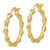 14k Diamond Fancy Hoop Earrings EM3885-033-YA