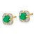 14k Diamond and Emerald Fancy Earrings EM3923-EM-010-YA