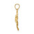 14K Polished Trinity Clover Pendant D4572