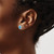 10k White Gold Oval Blue Topaz Post Earrings EM7202-BT-1W