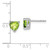 14k White Gold Heart Peridot Earrings EM7101-PE-W