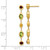 14k Garnet/Peridot/Citrine Dangle Earrings EM7133-GA/PE/CI-Y