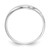14k White Gold Swirl Ring D900