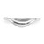 14k White Gold Swirl Ring D900