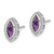 14k White Gold Marquise Amethyst Post Earrings EM7204-AM-W