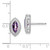14k White Gold Marquise Amethyst Post Earrings EM7204-AM-W