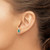 14k White Gold Marquise Emerald Post Earrings EM7204-EM-W