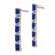 14k White Gold Sapphire 5-stone Dangle Earrings EM7224-SA-W