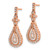 14k Rose Gold Polished Diamond Post Earrings EM5566-040-RA