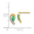 14k 1/20Ct Diamond and Emerald Earrings EM5592-EM-005-YA