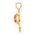 14k  3D January/CZ Birthstone Flip Flop Pendant D3421