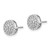 14k White Gold Diamond Round Cluster Post Earrings EM5479-050-WA