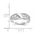 14k White Gold Filigree Ring D1891