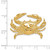 14k Blue Crab Slide D2851