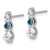 14k White Gold Blue/White Diamond Earrings EM5497-BD-062-WA