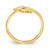 14k Double Heart Toe Ring D1935