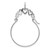 14k White Gold Polished 5-Heart Charm Holder D1311W