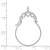 14k White Gold Polished 5-Heart Charm Holder D1311W