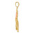 14k Two-tone Sunflower Pendant D339