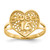 14k Sweet 16 Heart Ring CH263