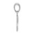 14k White Gold Ichthus Fish Pendant D3742W