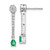 14k White Gold Diamond and Emerald Fancy Earrings EM3882-EM-050-WA