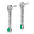 14k White Gold Diamond and Emerald Fancy Earrings EM3882-EM-050-WA