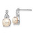 14K White Gold FWC Pearl and Diamond Earrings EM3625-PL-006-WA