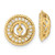 14K Lab Grown Diamond Earring Jackets EJM9639-225-YLG