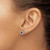 10k White Gold Diamond and Sapphire Oval Halo Earrings EM5591-SA-020-1WA