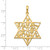 14K Star Of David 12 Tribes Pendant D894