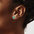 14k White Gold Emerald and Diamond Post Earrings EM8520-EM-018-WA