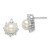 14K White Gold Lab Grown Diamond VS/SI FGH FWC Pearl Post Earrings EM7947-062-WLG