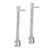 14k White Gold Polished Diamond Drop Post Earrings EM8384-075-WA