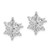 14K White Gold Lab Grown VS/SI FGH Dia Snowflake Earrings EM5539-016-WLG