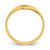 14k Polished Cut-out Cross Ring D973