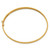 14K Satin Diamond-cut Edge Oval Flexible Bangle DB685
