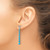 14k White Gold Graduated Turquoise and White Topaz Earrings EM7416-BTQ-W
