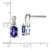 14k White Gold Tanzanite and Diamond Earrings EM4235-TZ-006-WA