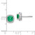 14k White Gold Cushion Emerald and Diamond Halo Earrings EM4241-EM-015-WA