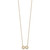 10K 18inch Polished CZ Infinity Necklace 10YC398